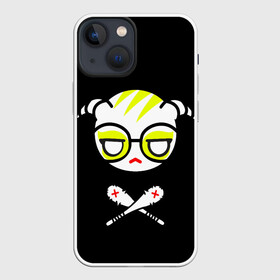 Чехол для iPhone 13 mini с принтом Стильное Аниме лого ,  |  | ahegao | danganronpa | monokuma | senpai | аниме | монокума | надпись | прикольные картинки | прикольные надписи | сердце | я люблю аниме