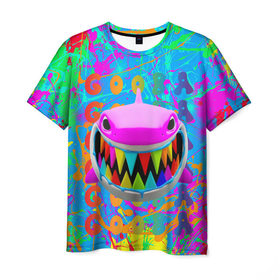 Мужская футболка 3D с принтом 6IX9INE GOOBA , 100% полиэфир | прямой крой, круглый вырез горловины, длина до линии бедер | 6ix9ine | 6ix9ine  gooba | gooba | акула | сикснайн | сиксти найн | сиксти найн репер | такаши | текаши | текаши сикснайн