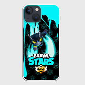 Чехол для iPhone 13 mini с принтом Brawl stars mecha crow. ,  |  | bibi | brawl stars | coach mike | leon | leon shark | mecha crow | mr.p | sally leon | sandy | sprout | unicorn | virus 8 bit | биби | бравл старс | вирус 8 бит | леон | оборотень | спроут | сэли леон