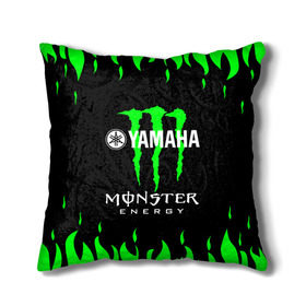 Подушка 3D с принтом MONSTER ENERGY (Z) , наволочка – 100% полиэстер, наполнитель – холлофайбер (легкий наполнитель, не вызывает аллергию). | состоит из подушки и наволочки. Наволочка на молнии, легко снимается для стирки | bike | energy | monster | monster energy | moto | motocycle | sport | sportmotorcycle | yamaha | когти | монстер энерджи | монстр | мото | спорт | энергия | ямаха