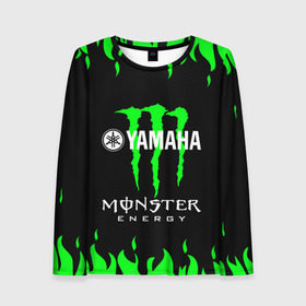 Женский лонгслив 3D с принтом MONSTER ENERGY (Z) , 100% полиэстер | длинные рукава, круглый вырез горловины, полуприлегающий силуэт | bike | energy | monster | monster energy | moto | motocycle | sport | sportmotorcycle | yamaha | когти | монстер энерджи | монстр | мото | спорт | энергия | ямаха