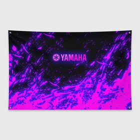 Флаг-баннер с принтом Yamaha | Ямаха (Z) , 100% полиэстер | размер 67 х 109 см, плотность ткани — 95 г/м2; по краям флага есть четыре люверса для крепления | bike | fj1200 | moto | motocycle | sportmotorcycle | yamaha | yzf 600r | вездеход | мото | мотоспорт | снегоход | ямаха