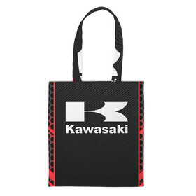 Шоппер 3D с принтом KAWASAKI | КАВАСАКИ (Z) , 100% полиэстер | Плотность: 200 г/м2; Размер: 34×35 см; Высота лямок: 30 см | bike | kawasaki | moto | motocycle | ninja | sportmotorcycle | zzr | кавасаки | кавасаки ниндзя | мото | мотоспорт | ниндзя