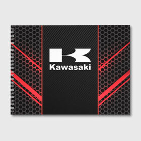 Альбом для рисования с принтом KAWASAKI (Z) , 100% бумага
 | матовая бумага, плотность 200 мг. | Тематика изображения на принте: bike | kawasaki | moto | motocycle | ninja | sportmotorcycle | zzr | кавасаки | кавасаки ниндзя | мото | мотоспорт | ниндзя