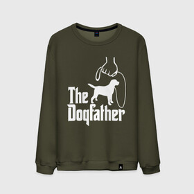 Мужской свитшот хлопок с принтом The Dogfather - пародия  , 100% хлопок |  | godfather | крестный отец | лабрадор | ретривер | собака | собачник | хобби