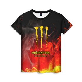 Женская футболка 3D с принтом MONSTER ENERGY , 100% полиэфир ( синтетическое хлопкоподобное полотно) | прямой крой, круглый вырез горловины, длина до линии бедер | energy | honda | mercedes | monster energy | porsche | racing | sport | toyota | автомобил | автомобильные | марка | машины | митсубиси | монстр | монстр энерджи | порше | спорт | тесла | тойота | хонда