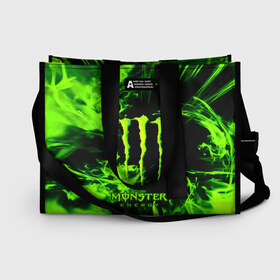 Сумка-шоппер 3D с принтом MONSTER ENERGY , 100% полиэстер | застегивается на металлическую кнопку; внутренний карман застегивается на молнию. Стенки укреплены специальным мягким материалом, чтобы защитить содержимое от несильных ударов
 | energy | honda | mercedes | monster energy | porsche | racing | sport | toyota | автомобил | автомобильные | марка | машины | митсубиси | монстр | монстр энерджи | порше | спорт | тесла | тойота | хонда