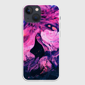 Чехол для iPhone 13 mini с принтом Розовый разводы жидкость цвета ,  |  | абстракция | жидкость | краска | микс | потеки | разводы | розовый | смесь | тренды | цвета