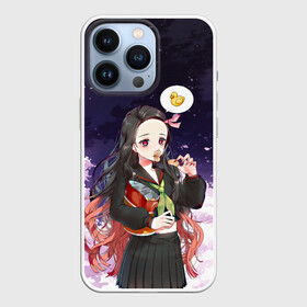 Чехол для iPhone 13 Pro с принтом Незуко ,  |  | anime | blade demon | demon slayer | kamado | kimetsu no yaiba | nezuko | аниме | демон | зенитсу | камадо | киметсу | клинок рассекающий демонов | недзуко | незуко | тандзиро | юноске