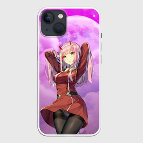 Чехол для iPhone 13 с принтом Darling art ,  |  | 02 | anime | darling | darling in the franxx | franx | franxx | zero 02 two | zero two | zero02two | аниме | во франксе | дарлинг во франксе | зеро ту | любимый во франксе | манга | милый | франкс | франксе