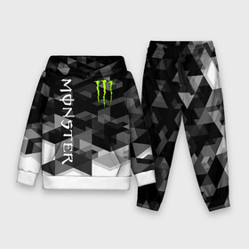 Детский костюм 3D (с толстовкой) с принтом MONSTER ENERGY ,  |  | black monster | bmx | claw | cybersport | energy | monster | monster energy | moto | motocross | race | sport | киберспорт | когти | монстер энерджи | монстр | мото | мотокросс | ралли | скейтбординг | спорт | энергия