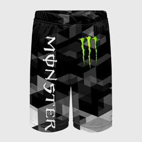 Детские спортивные шорты 3D с принтом MONSTER ENERGY ,  100% полиэстер
 | пояс оформлен широкой мягкой резинкой, ткань тянется
 | black monster | bmx | claw | cybersport | energy | monster | monster energy | moto | motocross | race | sport | киберспорт | когти | монстер энерджи | монстр | мото | мотокросс | ралли | скейтбординг | спорт | энергия