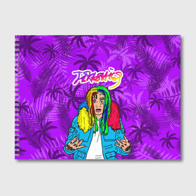 Альбом для рисования с принтом Такеши 6ix9ine , 100% бумага
 | матовая бумага, плотность 200 мг. | daniel hernandez | dummy boy | foreign music | foreign rap | gooba | gummo | hernandez | hip hop | rap | rapper | rapper takeshi 6ix9ine | tekashi | даниэль эрнандес | зарубежная музыка | зарубежный реп | реп | репер | репе