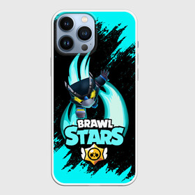 Чехол для iPhone 13 Pro Max с принтом Brawl stars mecha crow. ,  |  | Тематика изображения на принте: bibi | brawl stars | coach mike | leon | leon shark | mecha crow | mr.p | sally leon | sandy | sprout | unicorn | virus 8 bit | биби | бравл старс | вирус 8 бит | леон | оборотень | спроут | сэли леон