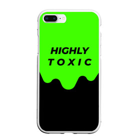 Чехол для iPhone 7Plus/8 Plus матовый с принтом HIGHLY toxic 0 2 , Силикон | Область печати: задняя сторона чехла, без боковых панелей | green | neon | street style | style | toxic