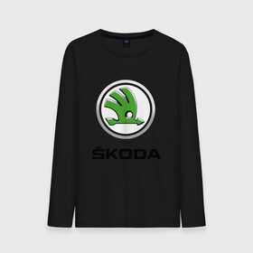 Мужской лонгслив хлопок с принтом SKODA. , 100% хлопок |  | abstract | auto | brand | car | geometry | skoda | sport | texture | абстракция | авто | автомобильные | бренд | геометрия | классика | машины | модные | спорт | стиль | текстура | шкода