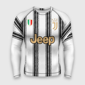 Мужской рашгард 3D с принтом Juventus home 20 21 ,  |  | champions | italy | juventus | league | ronaldo | криштиану | лига чемпионов | роналду