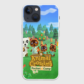 Чехол для iPhone 13 mini с принтом ANIMAL CROSSING ,  |  | animal crossing:new horizons | game | nintendo | анимал кроссинг | животные | звери | игра | нинтендо | пересечение животных