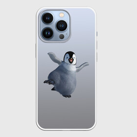 Чехол для iPhone 13 Pro с принтом мультяшный  пингвин ,  |  | герой | зимняя птица | лед | миленький | мультяшный | неуклюжий | персонаж | пингвин | пингвинчик | смешной