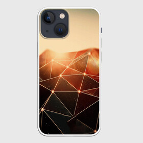 Чехол для iPhone 13 mini с принтом ABSTRACT DIGITAL ,  |  | abstraction | geometry | optic | optical | pattern | visual | абстракция | геометрия | линии | оптические | оптический узор | полосы | психоделика | разводы | текстуры | узор | узоры | фрактал