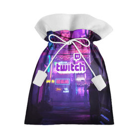 Подарочный 3D мешок с принтом TWITCH , 100% полиэстер | Размер: 29*39 см | game | gamer | logo | trend | twitch | twitties | игры | логотип | мода | надписи | стрим | твитч | тренд
