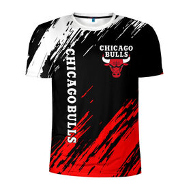 Мужская футболка 3D спортивная с принтом CHICAGO BULLS , 100% полиэстер с улучшенными характеристиками | приталенный силуэт, круглая горловина, широкие плечи, сужается к линии бедра | bulls | chicago | chicago bulls | nba | red bulls | usa | америка | быки | нба | сша | чикаго буллс
