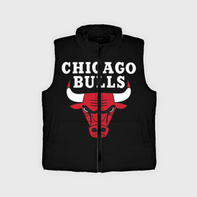 Детский жилет утепленный 3D с принтом CHICAGO BULLS | ЧИКАГО БУЛЛС ,  |  | Тематика изображения на принте: bulls | chicago | chicago bulls | nba | red bulls | usa | америка | быки | нба | сша | чикаго буллс