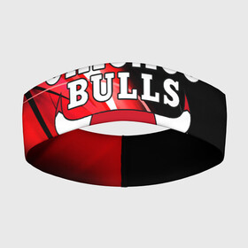 Повязка на голову 3D с принтом CHICAGO BULLS | ЧИКАГО БУЛЛС ,  |  | 23 | bulls | chicago bulls | jordan | logo | michael jordan | nba | paris saint germain | psg | red | sport | быки | джордан | лого | майкл джордан | псж | спорт | чикаго буллс