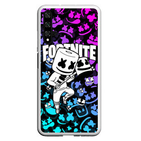 Чехол для Honor 20 с принтом FORTNITE x MARSHMELLO , Силикон | Область печати: задняя сторона чехла, без боковых панелей | deadmau5 | fortnite | fortnite 2 | fortnite x маршмелло | ikonik | marshmello | ninja | ninja streamer | raven | travis scott | ворон | иконик | ниндзя | пили | рейвен | трэвис скотт | фортнайт