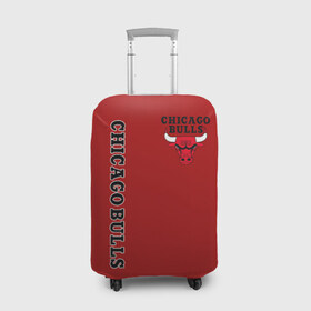 Чехол для чемодана 3D с принтом CHICAGO BULLS , 86% полиэфир, 14% спандекс | двустороннее нанесение принта, прорези для ручек и колес | bulls | chicago | chicago bulls | nba | red bulls | usa | америка | быки | нба | сша | чикаго буллс