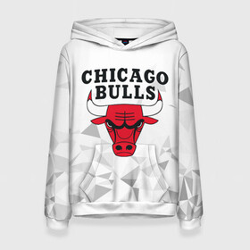 Женская толстовка 3D с принтом CHICAGO BULLS , 100% полиэстер  | двухслойный капюшон со шнурком для регулировки, мягкие манжеты на рукавах и по низу толстовки, спереди карман-кенгуру с мягким внутренним слоем. | bulls | chicago | chicago bulls | nba | red bulls | usa | америка | быки | нба | сша | чикаго буллс