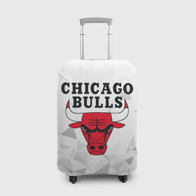 Чехол для чемодана 3D с принтом CHICAGO BULLS , 86% полиэфир, 14% спандекс | двустороннее нанесение принта, прорези для ручек и колес | bulls | chicago | chicago bulls | nba | red bulls | usa | америка | быки | нба | сша | чикаго буллс