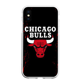 Чехол для iPhone XS Max матовый с принтом CHICAGO BULLS ЧИКАГО БУЛЛС , Силикон | Область печати: задняя сторона чехла, без боковых панелей | bulls | chicago | chicago bulls | nba | red bulls | usa | америка | быки | нба | сша | чикаго буллс