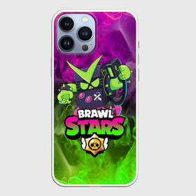 Чехол для iPhone 13 Pro Max с принтом BRAWL STARS VIRUS 8 BIT ,  |  | Тематика изображения на принте: bibi | brawl stars | coach mike | crow | gale | leon | leon shark | max | mecha crow | mortis | mr.p | phoenix | sally leon | sandy | spike | sprout | tara | unicorn | virus 8 bit | werewolf | ворон | оборотень