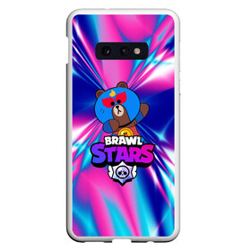 Чехол для Samsung S10E с принтом BRAWL STARSVIRUS , Силикон | Область печати: задняя сторона чехла, без боковых панелей | Тематика изображения на принте: 8 | 8 bit | bibi | brawl stars | brock | bull | crow | dinomike | el primo | leon | mobile game | mr.p | nita | poko | ricochet | stars | tara | бравл старс | ворон | леон | мобильные игры