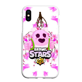 Чехол для iPhone XS Max матовый с принтом Sakura Spike Brawl Stars , Силикон | Область печати: задняя сторона чехла, без боковых панелей | Тематика изображения на принте: brawl | brawl stars | sakura spike | spike | бравл | бравл кактус | бравл старс | кактус | сакура спайк | спайк | спайк бравл старс