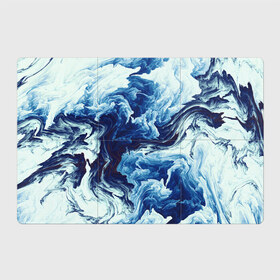 Магнитный плакат 3Х2 с принтом Абстракция смешивание разводы , Полимерный материал с магнитным слоем | 6 деталей размером 9*9 см | textures | абстракция | белый | волны | линии | микс | море | облака | океан | полосы | потеки | разводы | синий | смесь | смешивание краски | текстуры | фон | цвета