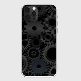 Чехол для iPhone 12 Pro Max с принтом Механизмы , Силикон |  | hi tech | steampunk | брутальные | брутальный | инженер | инжинер | искусство механизмов | механизм | механизмы | стимпанк | текстура | черные шестерёнки | шестеренки | шестерни | я инженер