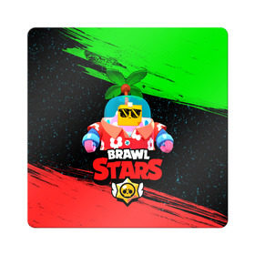 Магнит виниловый Квадрат с принтом BRAWL STARS (NEW SPROUT) [8] , полимерный материал с магнитным слоем | размер 9*9 см, закругленные углы | Тематика изображения на принте: 8 bit | android | brawl | brawl stars | clash | clash royale | game | leon | royale | sprout | stars | андроид | игра | кольт | леон | мобильные игры | спраут