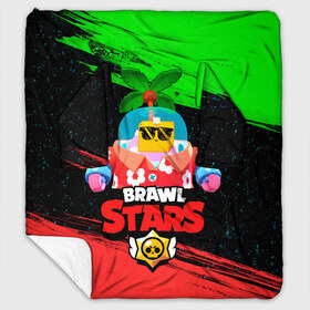 Плед с рукавами с принтом BRAWL STARS (NEW SPROUT) [8] , 100% полиэстер | Закругленные углы, все края обработаны. Ткань не мнется и не растягивается. Размер 170*145 | 8 bit | android | brawl | brawl stars | clash | clash royale | game | leon | royale | sprout | stars | андроид | игра | кольт | леон | мобильные игры | спраут