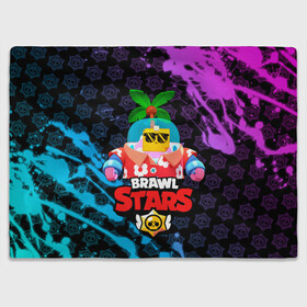 Плед 3D с принтом BRAWL STARS (NEW SPROUT) [9] , 100% полиэстер | закругленные углы, все края обработаны. Ткань не мнется и не растягивается | 8 bit | android | brawl | brawl stars | clash | clash royale | game | leon | royale | sprout | stars | андроид | игра | кольт | леон | мобильные игры | спраут