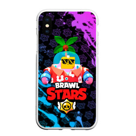 Чехол для iPhone XS Max матовый с принтом BRAWL STARS (NEW SPROUT) [9] , Силикон | Область печати: задняя сторона чехла, без боковых панелей | Тематика изображения на принте: 8 bit | android | brawl | brawl stars | clash | clash royale | game | leon | royale | sprout | stars | андроид | игра | кольт | леон | мобильные игры | спраут