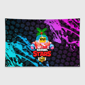 Флаг-баннер с принтом BRAWL STARS (NEW SPROUT) [9] , 100% полиэстер | размер 67 х 109 см, плотность ткани — 95 г/м2; по краям флага есть четыре люверса для крепления | 8 bit | android | brawl | brawl stars | clash | clash royale | game | leon | royale | sprout | stars | андроид | игра | кольт | леон | мобильные игры | спраут