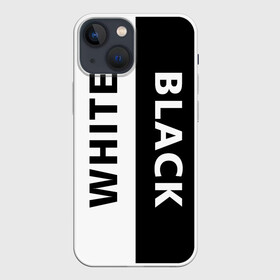 Чехол для iPhone 13 mini с принтом BLACK  WHITE ,  |  | abstraction | black and white | geometry | hexagon | neon | paints | stripes | texture | triangle | абстракция | брызги | геометрия | краски | неон | неоновый | соты | текстура