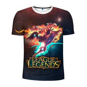 Мужская футболка 3D спортивная с принтом league of legends , 100% полиэстер с улучшенными характеристиками | приталенный силуэт, круглая горловина, широкие плечи, сужается к линии бедра | art | dota | dota 2 | fan | game | hero | league | league of legends | legends | lol | moba | mobile legend | riot game | герои | детские | дота | женские | игра | моба | мужские