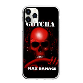 Чехол для iPhone 11 Pro матовый с принтом Gotcha , Силикон |  | 666 | 999 | car | game | gotcha | max damage | old school | череп