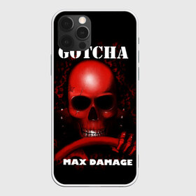 Чехол для iPhone 12 Pro Max с принтом Gotcha , Силикон |  | 666 | 999 | car | game | gotcha | max damage | old school | череп