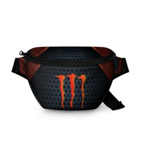 Поясная сумка 3D с принтом MONSTER ENERGY (Z) , 100% полиэстер | плотная ткань, ремень с регулируемой длиной, внутри несколько карманов для мелочей, основное отделение и карман с обратной стороны сумки застегиваются на молнию | black monster | bmx | claw | cybersport | energy | monster | monster energy | moto | motocross | race | sport | киберспорт | когти | монстер энерджи | монстр | мото | мотокросс | ралли | скейтбординг | спорт | то | энергия