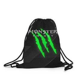 Рюкзак-мешок 3D с принтом MONSTER ENERGY (Z) , 100% полиэстер | плотность ткани — 200 г/м2, размер — 35 х 45 см; лямки — толстые шнурки, застежка на шнуровке, без карманов и подкладки | black monster | bmx | claw | cybersport | energy | monster | monster energy | moto | motocross | race | sport | киберспорт | когти | монстер энерджи | монстр | мото | мотокросс | ралли | скейтбординг | спорт | то | энергия