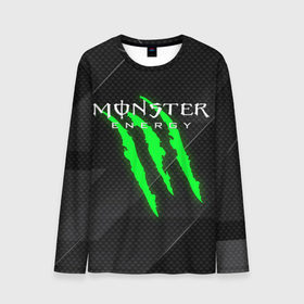 Мужской лонгслив 3D с принтом MONSTER ENERGY (Z) , 100% полиэстер | длинные рукава, круглый вырез горловины, полуприлегающий силуэт | black monster | bmx | claw | cybersport | energy | monster | monster energy | moto | motocross | race | sport | киберспорт | когти | монстер энерджи | монстр | мото | мотокросс | ралли | скейтбординг | спорт | то | энергия